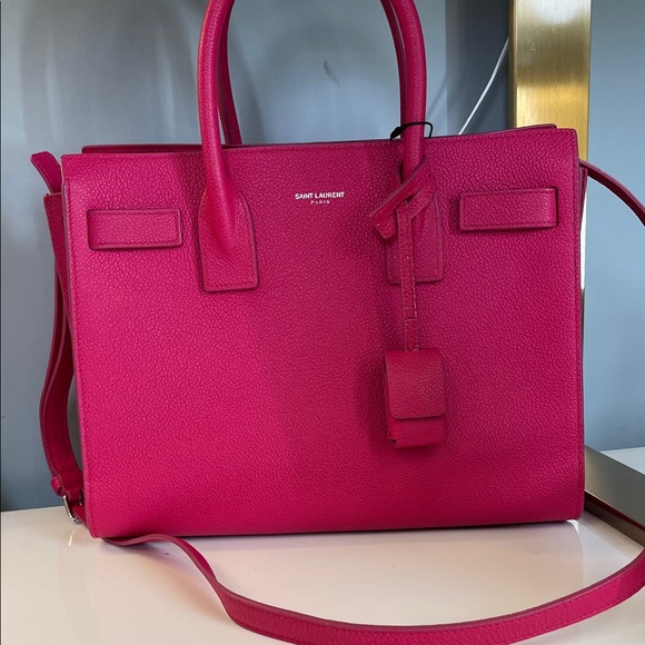 Saint Laurent Fuchsia Satchel Bag - Picture 1 of 1